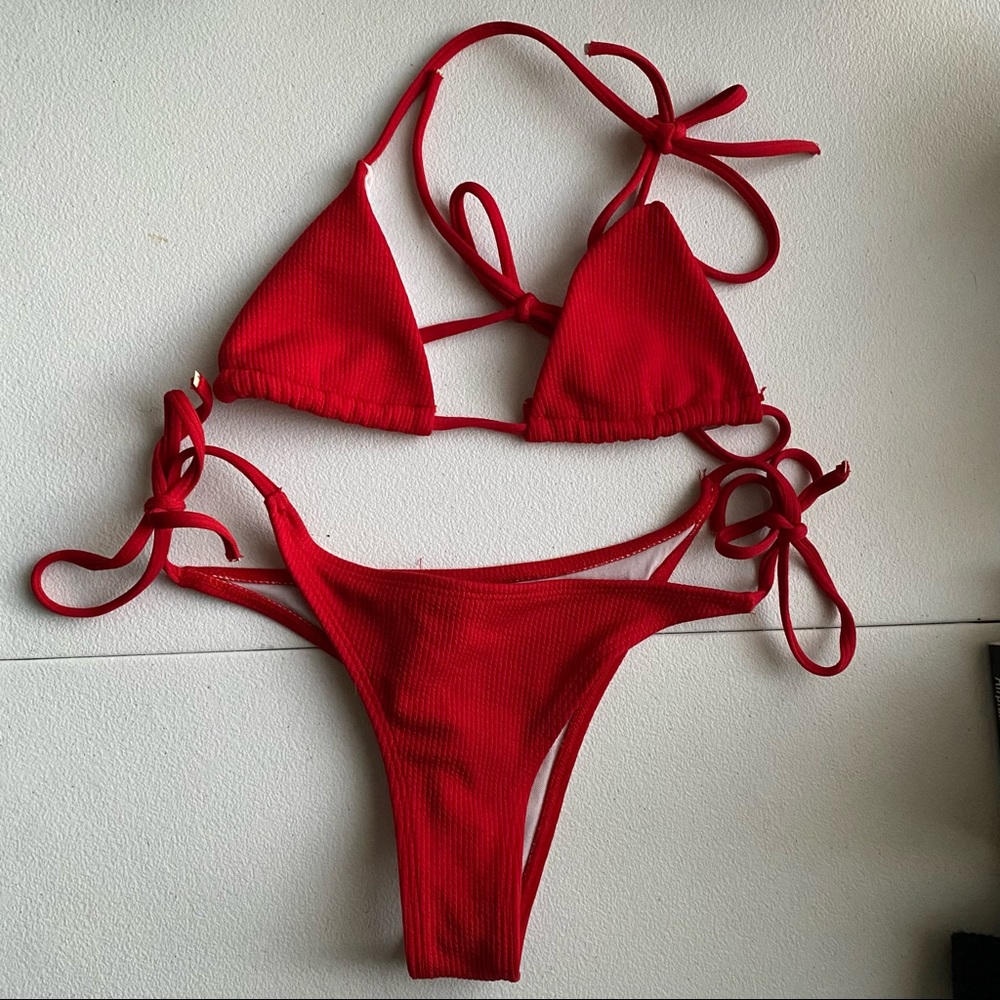 Zaful Extra Cheeky Red Bathing Suit